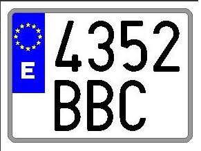 PLACA MOTO STYLE